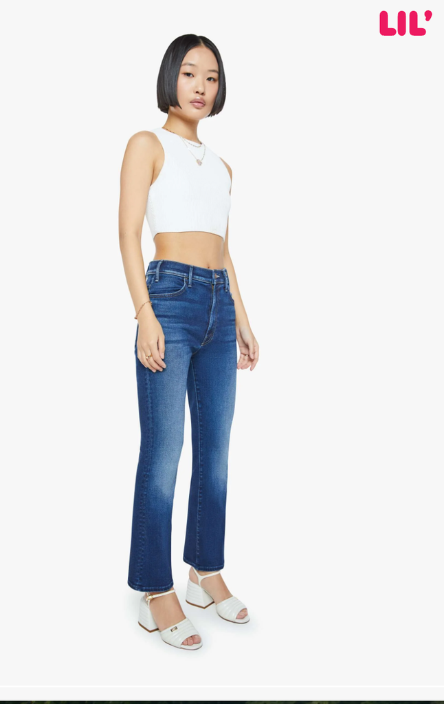 Mother Denim Lil Hustler Ankle in Taking Chances