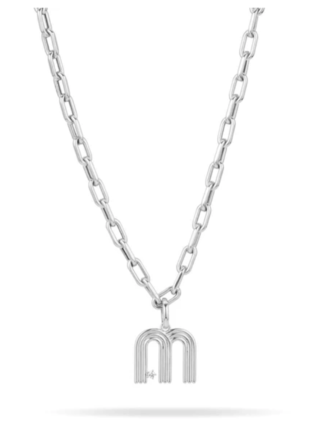 Adina Reyter Groovy Diamond Initial Hinged Charm