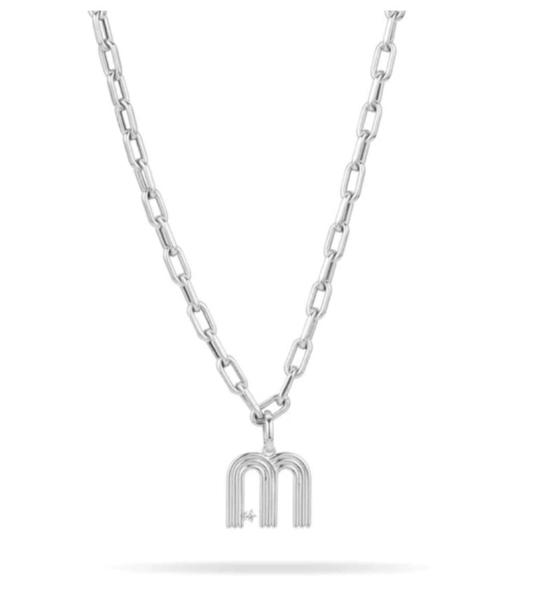 Adina Reyter Groovy Diamond Initial Charm