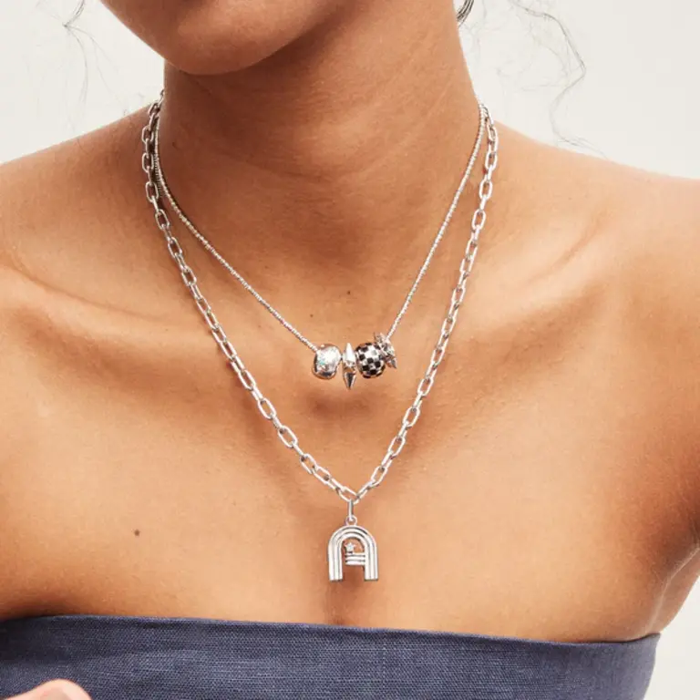 Adina Reyter Groovy Diamond Initial Charm