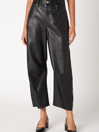 BlankNYC Evening Routine Faux Lthr Barrel Pant