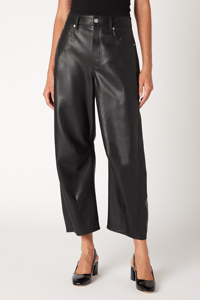 BlankNYC Evening Routine Faux Lthr Barrel Pant