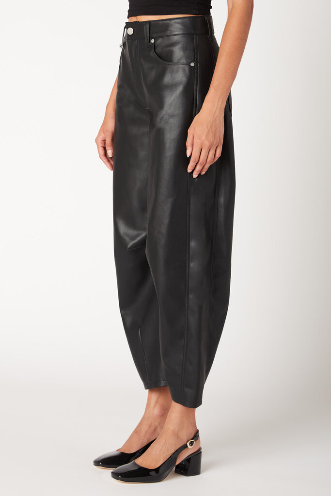 BlankNYC Evening Routine Faux Lthr Barrel Pant