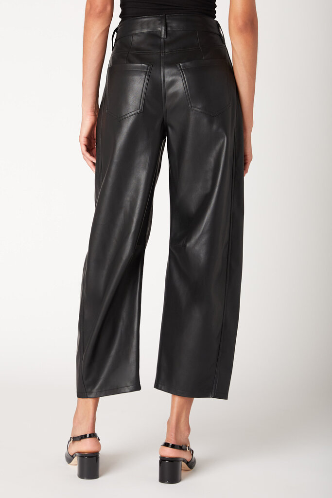 BlankNYC Evening Routine Faux Lthr Barrel Pant