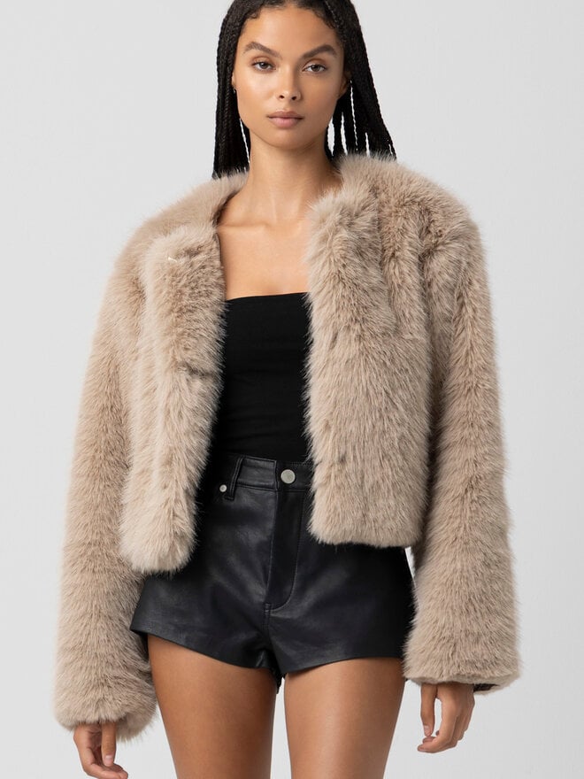 リエルリシェrielle riche Eco Fur Short Jacket リエルリシェrielle riche Eco Fur Short Jacket