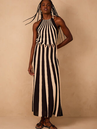 Dress To Clothing Striped Knit Dress