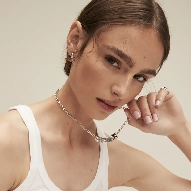 Adina Reyter 4mm wide 18” Italian Chain Link N. SLV