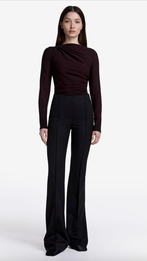 Smythe Pintuck Flare Pant