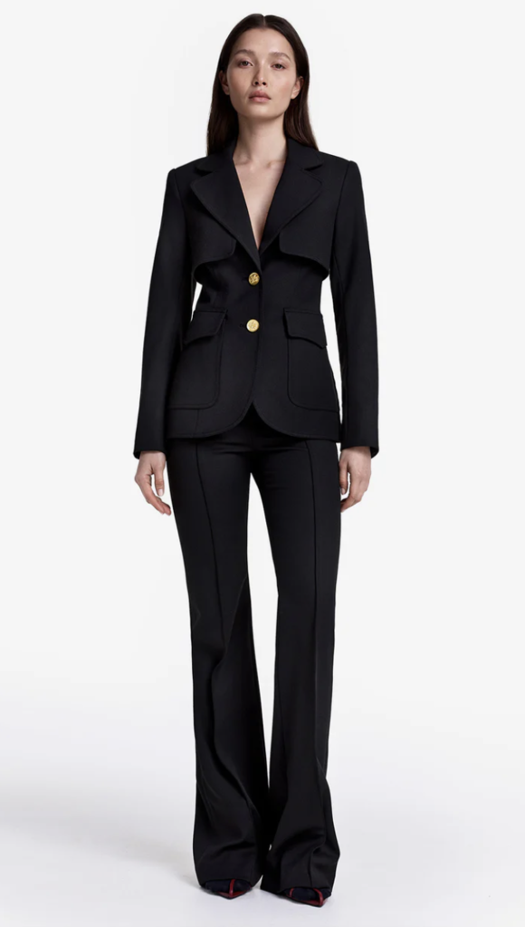 Smythe Pintuck Flare Pant