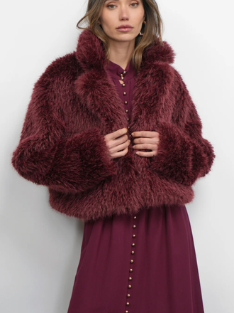 Greylin Maddox Shaggy Faux Coat