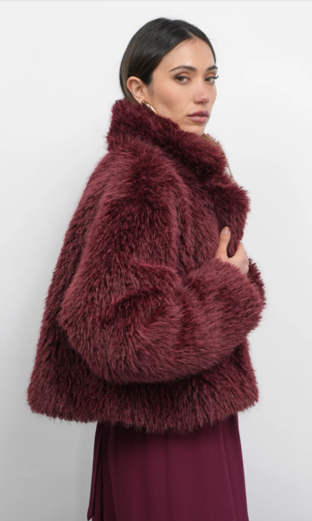 Greylin Maddox Shaggy Faux Coat