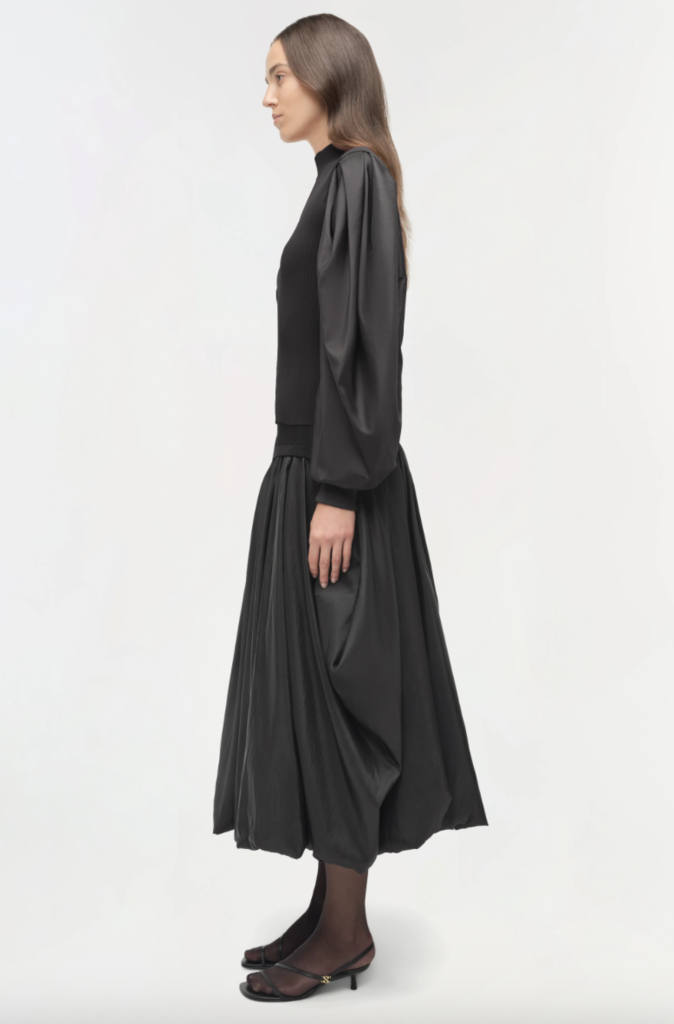 Simkhai Jackie Taffeta Knit Top