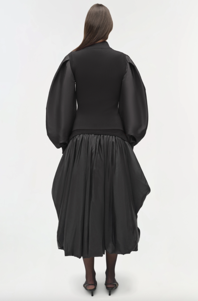 Simkhai Jackie Taffeta Knit Top
