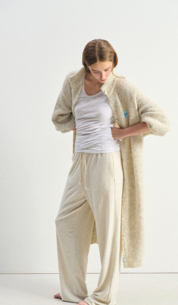 American Vintage East L/S Funnel Neck Long Cardigan