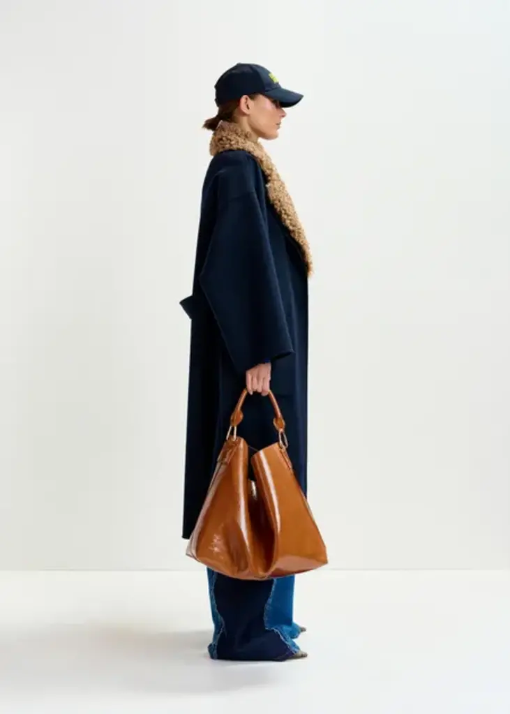Essentiel Antwerp Irno Faux Fur Collar Coat