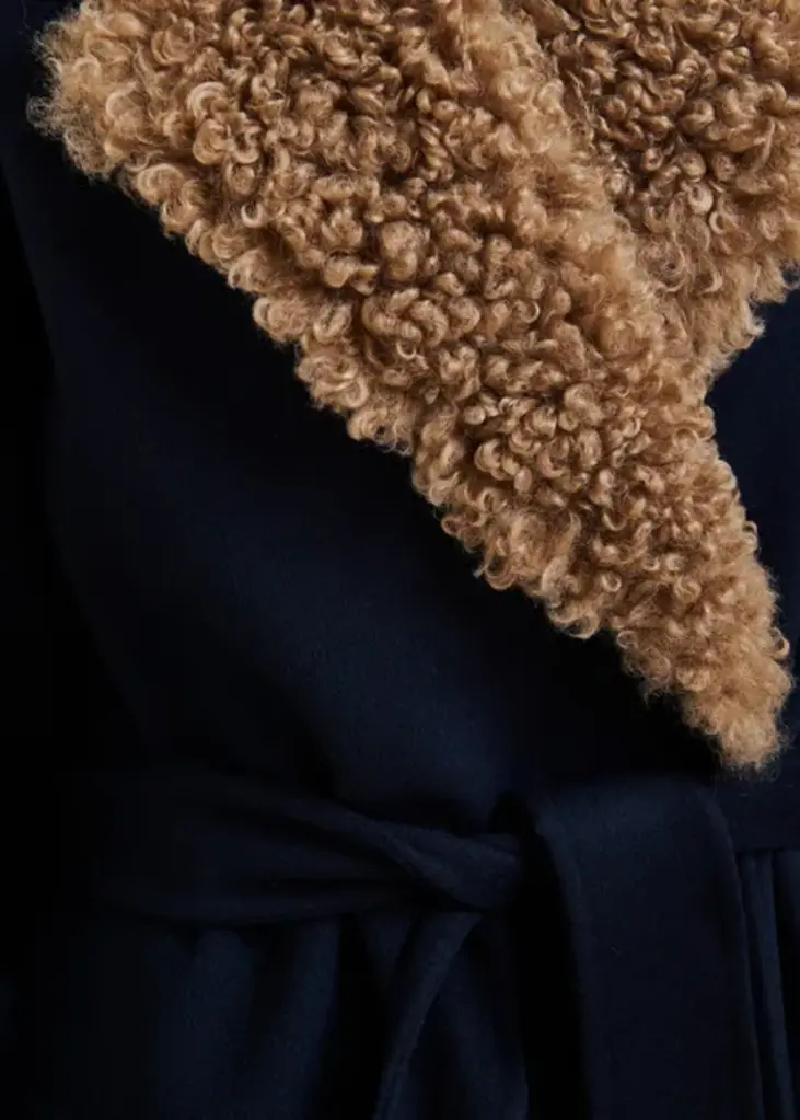 Essentiel Antwerp Irno Faux Fur Collar Coat