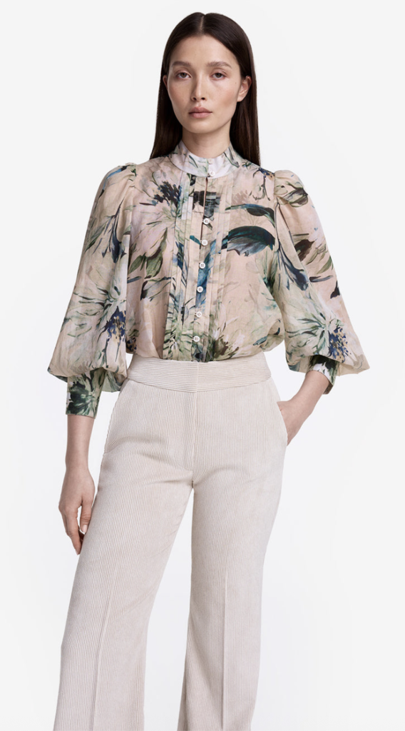 Smythe Bishop Sleeve Frontier Blouse