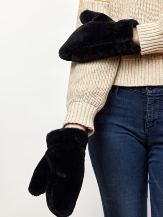 Hat Attack Faux Fur Mitten 25