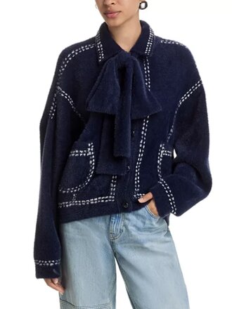 Essentiel Antwerp Ihoops Cardigan w/ Bow