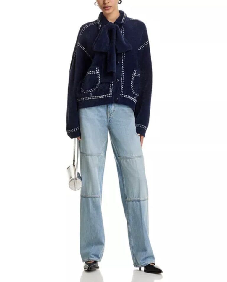 Essentiel Antwerp Ihoops Cardigan w/ Bow