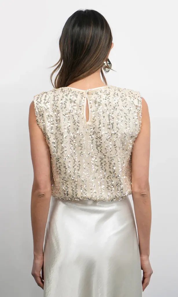 Greylin Liberty Sequin Top