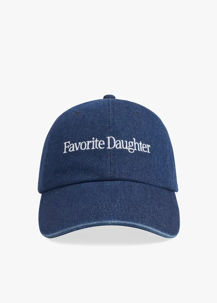 Favorite Daughter Logo Denim Baseball Cap