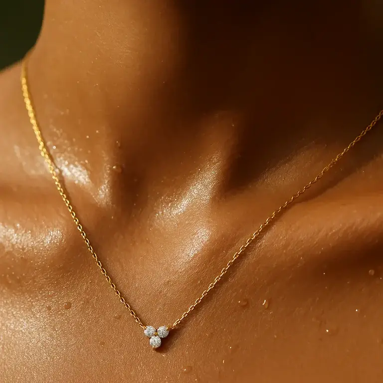 Ellie Vail Jewelry Donna Triple Stone Necklace