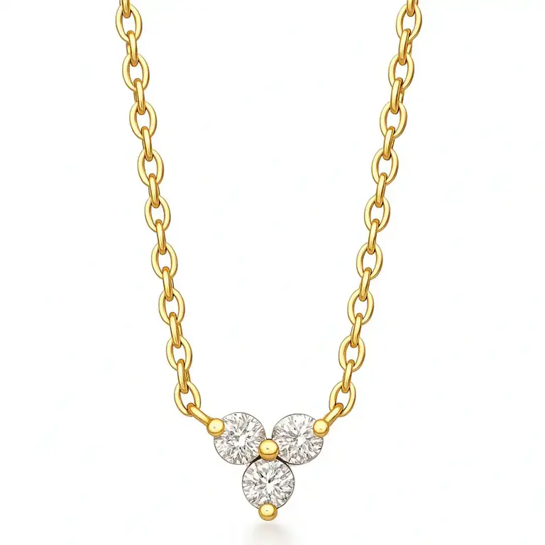 Ellie Vail Jewelry Donna Triple Stone Necklace