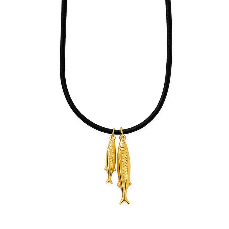 Ellie Vail Jewelry Clive Double Fish Cord Necklace