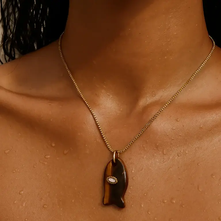 Ellie Vail Jewelry Eden Fish Pendant Necklace