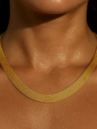 Ellie Vail Jewelry Della Mesh Chain Necklace