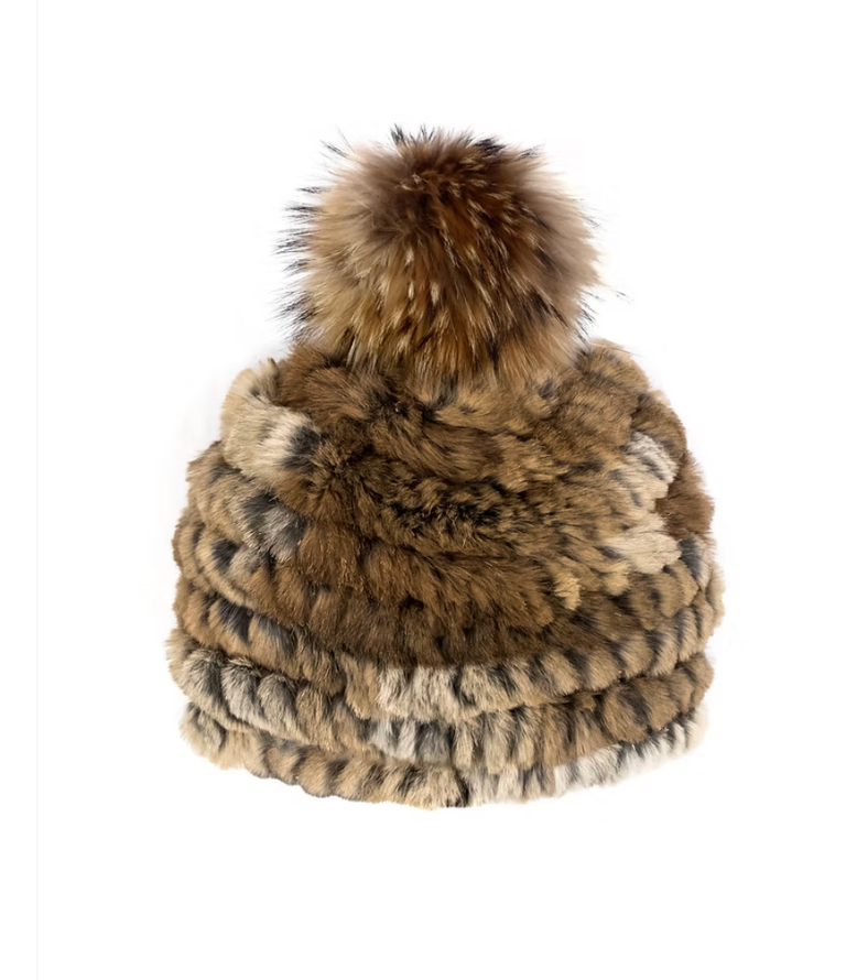 Mitchie's Matchings Rabbit Fur Beanie - HTTN32