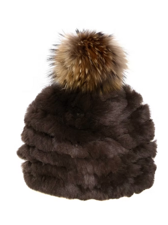 Mitchie's Matchings Rabbit Fur Beanie - HTTN32