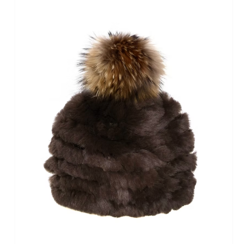 Mitchie's Matchings Rabbit Fur Beanie - HTTN32