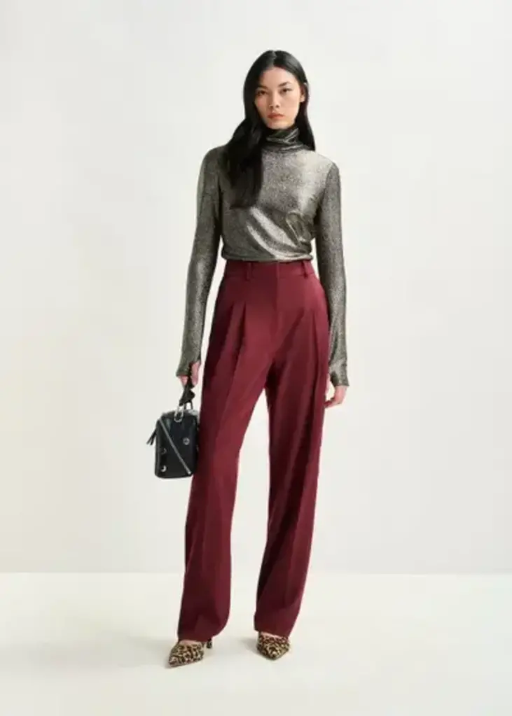 Essentiel Antwerp Ilevate Metallic Turtleneck