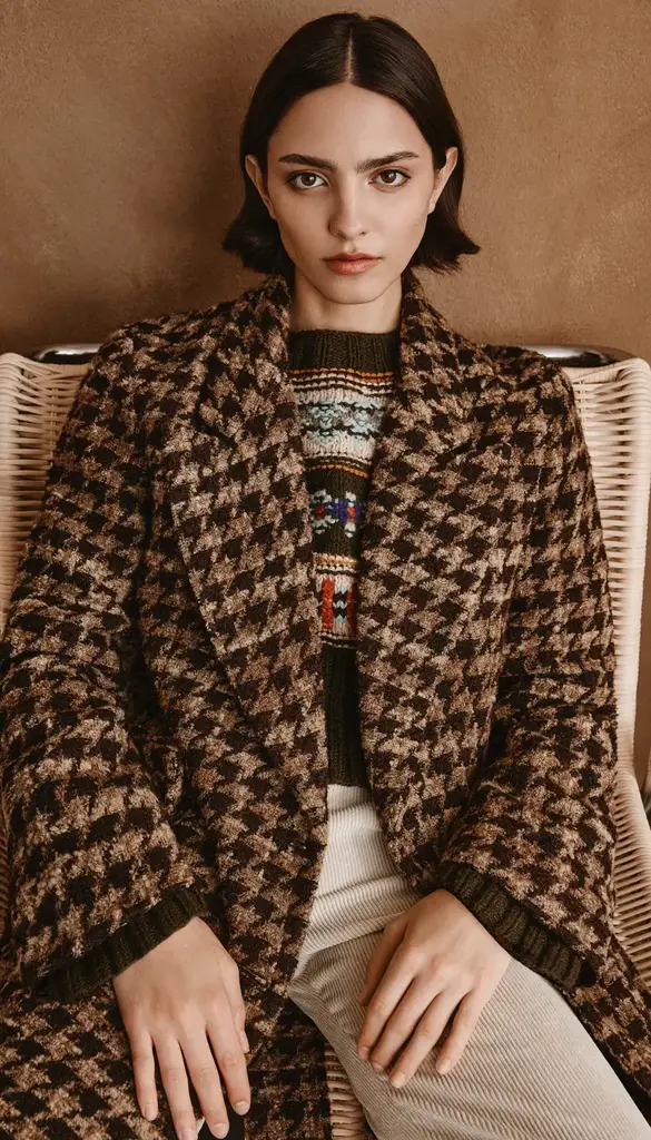 Smythe Handknit Cropped Crewneck Sweater