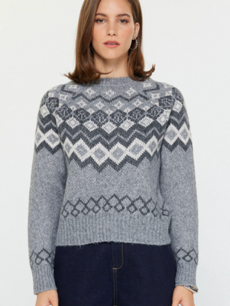 Current Air Fair Isle pattern sweater