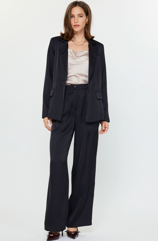 Current Air Silky satin tailored jacket