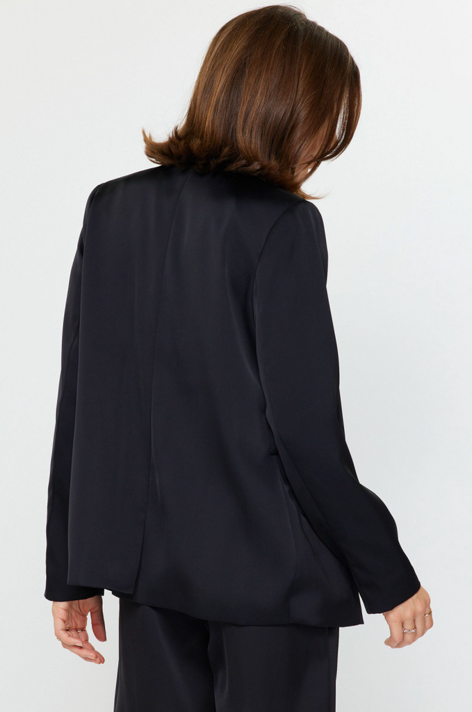 Current Air Silky satin tailored jacket