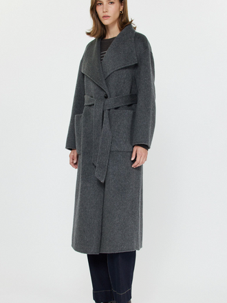 Current Air Wool Wrap Coat