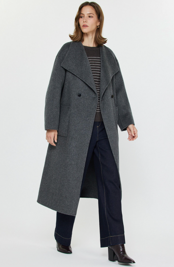Current Air Wool Wrap Coat