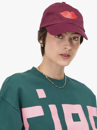Clare V. Baseball Hat - Lips