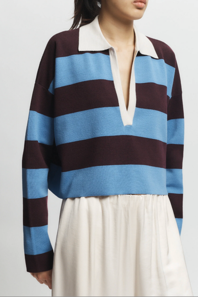 Saint Art Samira Striped Knit Polo