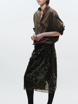 Saint Art Zeyon Sequin Mesh Skirt