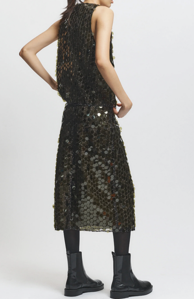Saint Art Zeyon Sequin Mesh Skirt