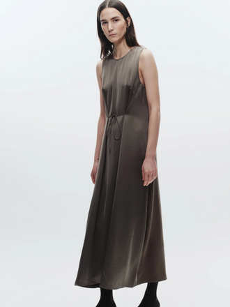 Saint Art Grant Charmeuse Maxi Dress