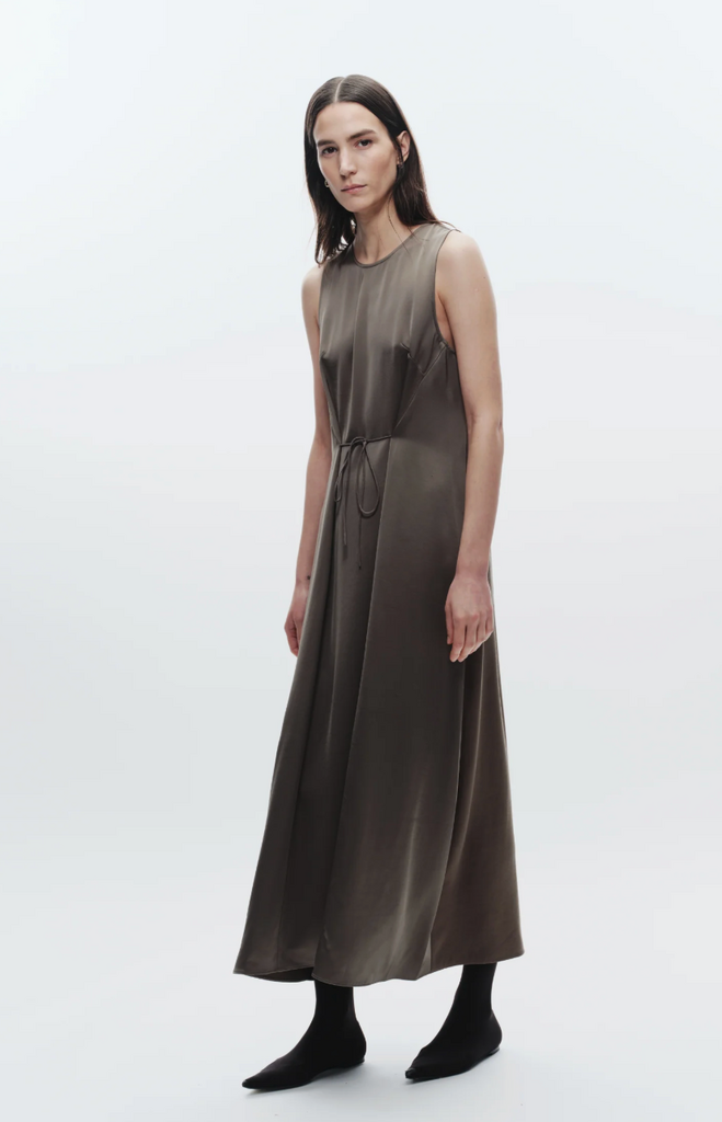 Saint Art Grant Charmeuse Maxi Dress