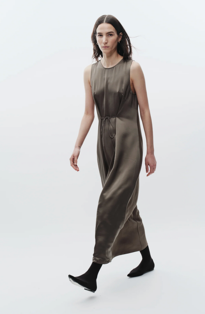 Saint Art Grant Charmeuse Maxi Dress