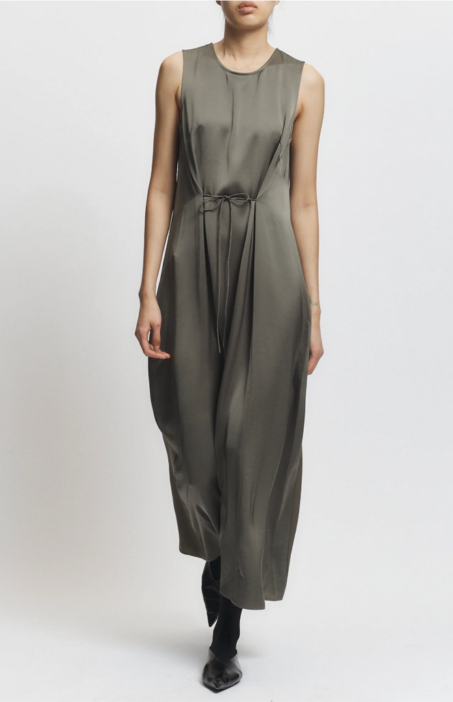 Saint Art Grant Charmeuse Maxi Dress