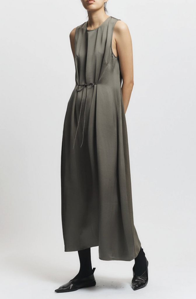 Saint Art Grant Charmeuse Maxi Dress